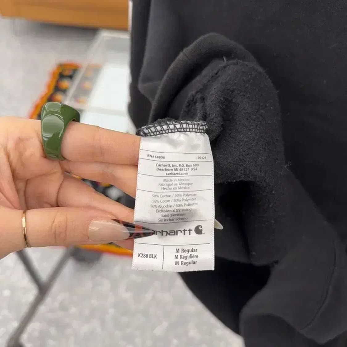 칼하트 유니크 캐주얼 슬리브 그래픽 약기모 후드티 M C08377 상품이미지6