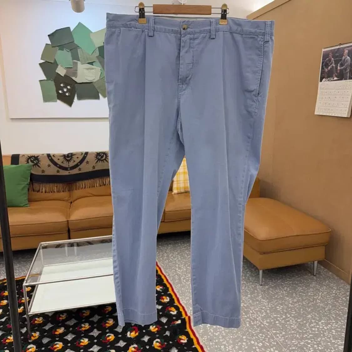 폴로 랄프로렌 Y2K 연하늘 빅사이즈 면바지 38인치 C08394 상품이미지3