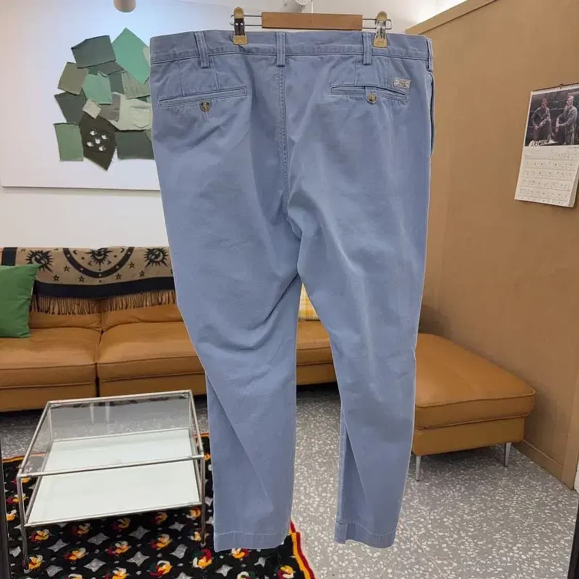 폴로 랄프로렌 Y2K 연하늘 빅사이즈 면바지 38인치 C08394 상품이미지4