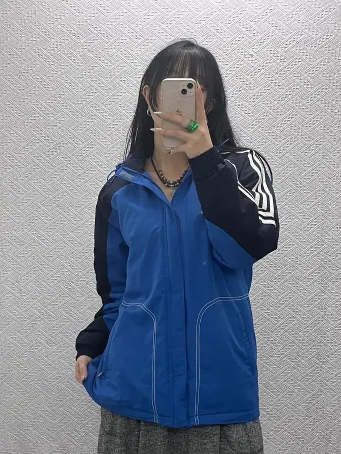 아디다스 올드스쿨 레트로 빈티지 배색 바람막이 자켓 80 C08367 상품이미지1