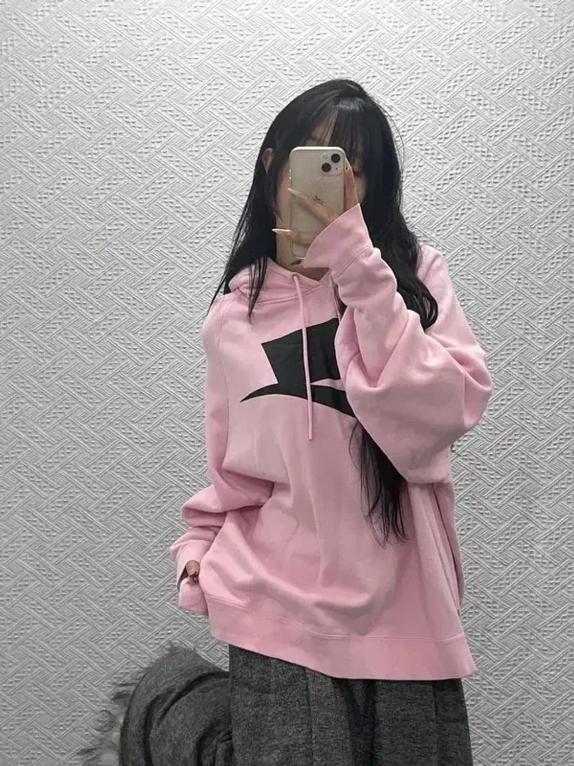 나이키 NSW V-DAY 한정판 루즈핏 딸기우유 후드티 XL C08383 상품이미지1