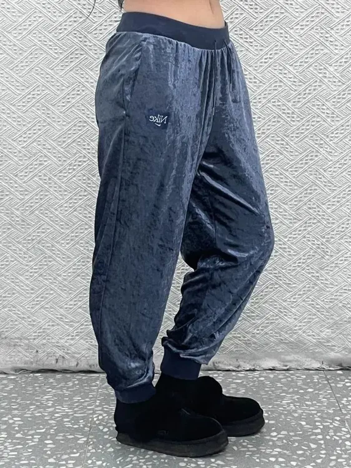 나이키 자수로고 Y2K 00's 벨벳 조거 츄리닝바지 M C08391 상품이미지1