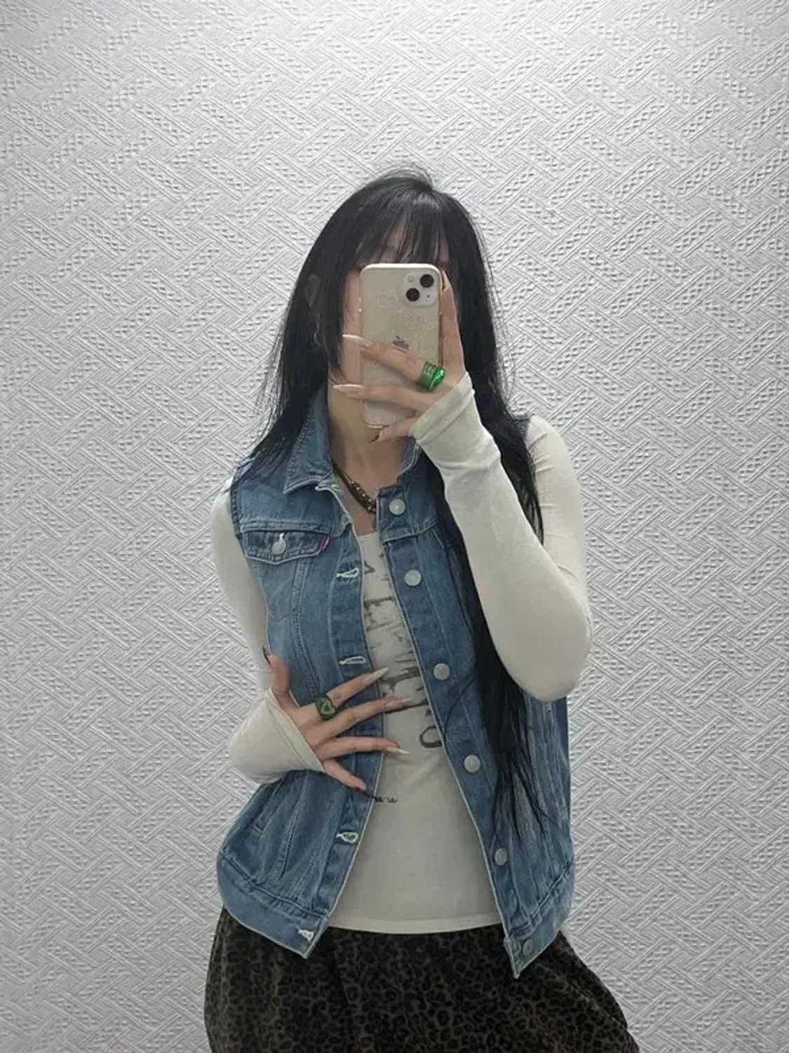 리바이스 올드스쿨 레트로 빈티지 데님 조끼 L C08398 상품이미지2