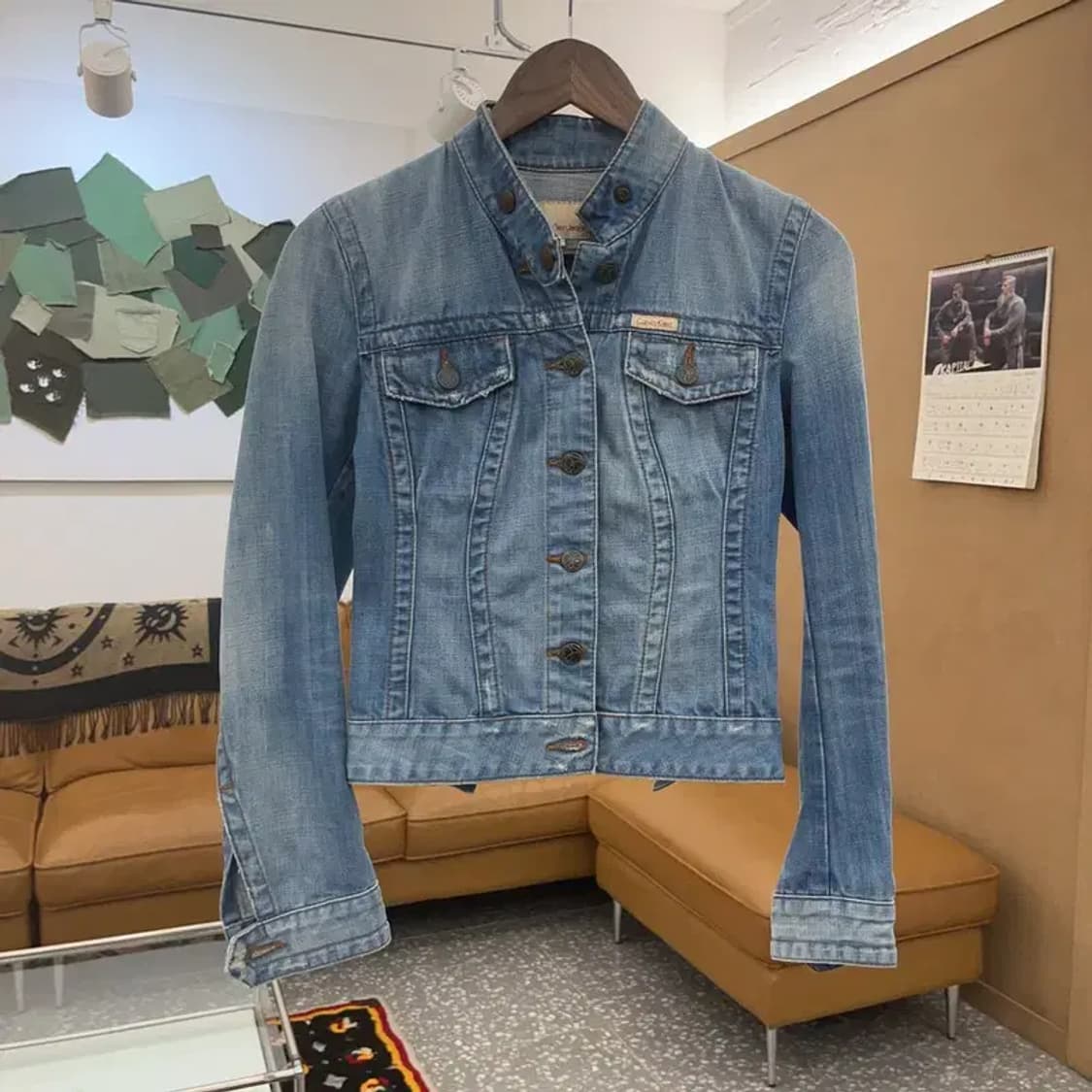 캘빈클라인 빈티지 크롭 슬림핏 데님자켓 XS C08400 상품이미지3