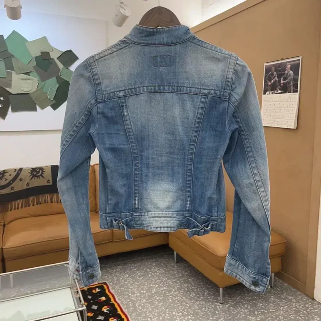 캘빈클라인 빈티지 크롭 슬림핏 데님자켓 XS C08400 상품이미지4