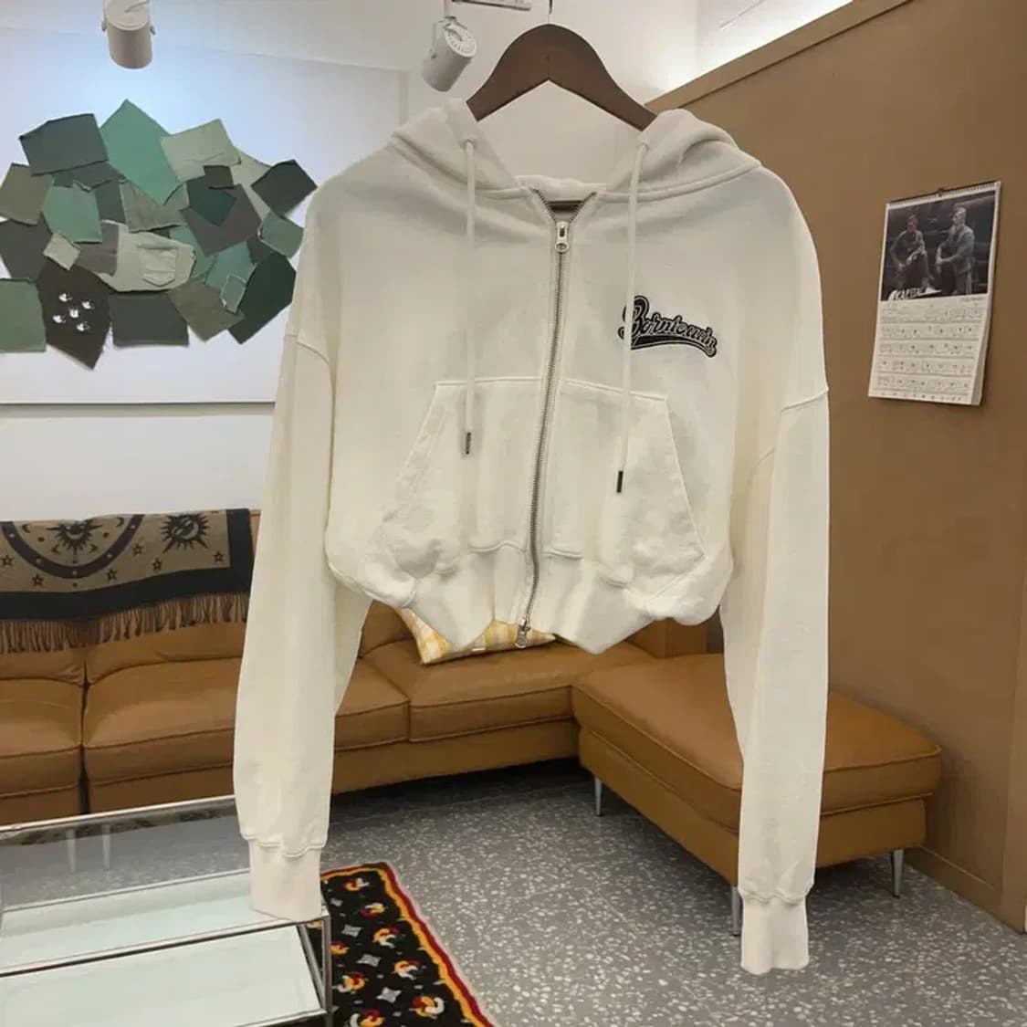 본투윈 올드스쿨 키치 빈티지 백로고 후드집업 F C08402 상품이미지3