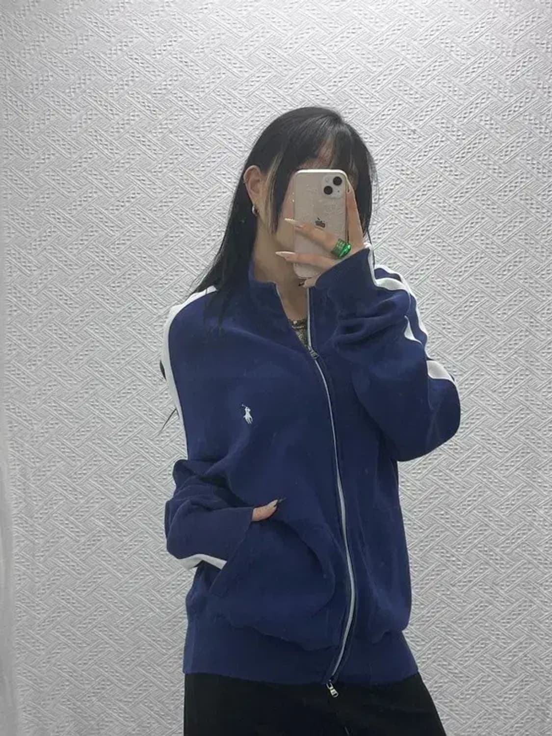 폴로 랄프로렌 캐주얼 화이트포니 투웨이 니트 집업 L C08412 상품이미지2