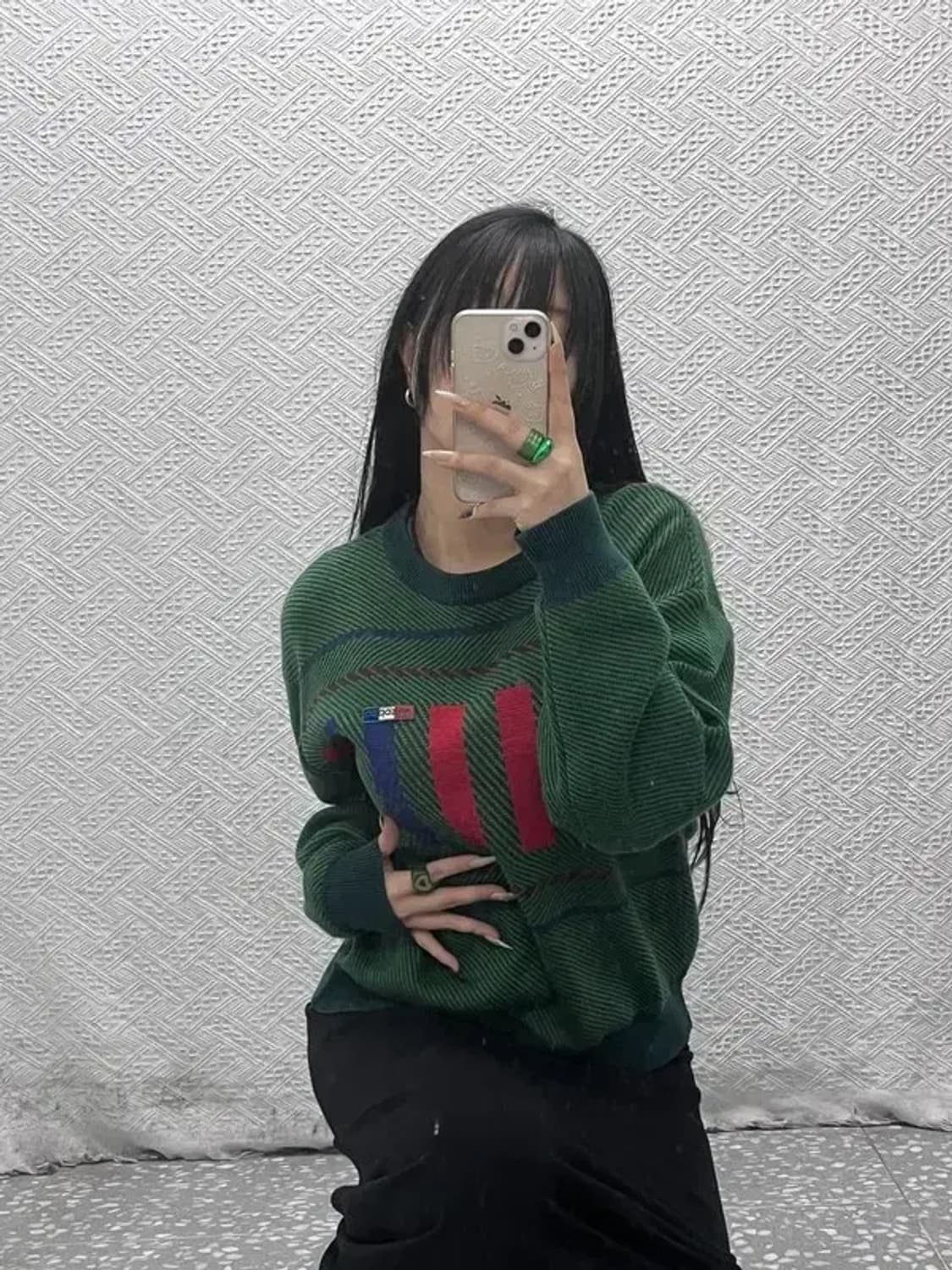 아디다스 레트로 90's 제우교역 울 니트 100 C08415 상품이미지1