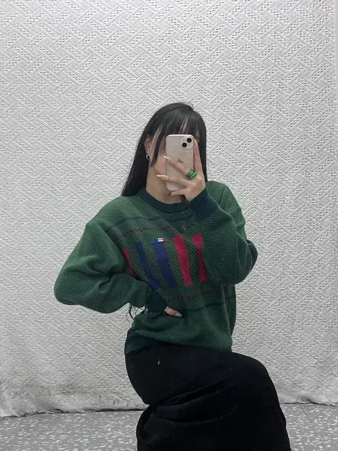 아디다스 레트로 90's 제우교역 울 니트 100 C08415 상품이미지2