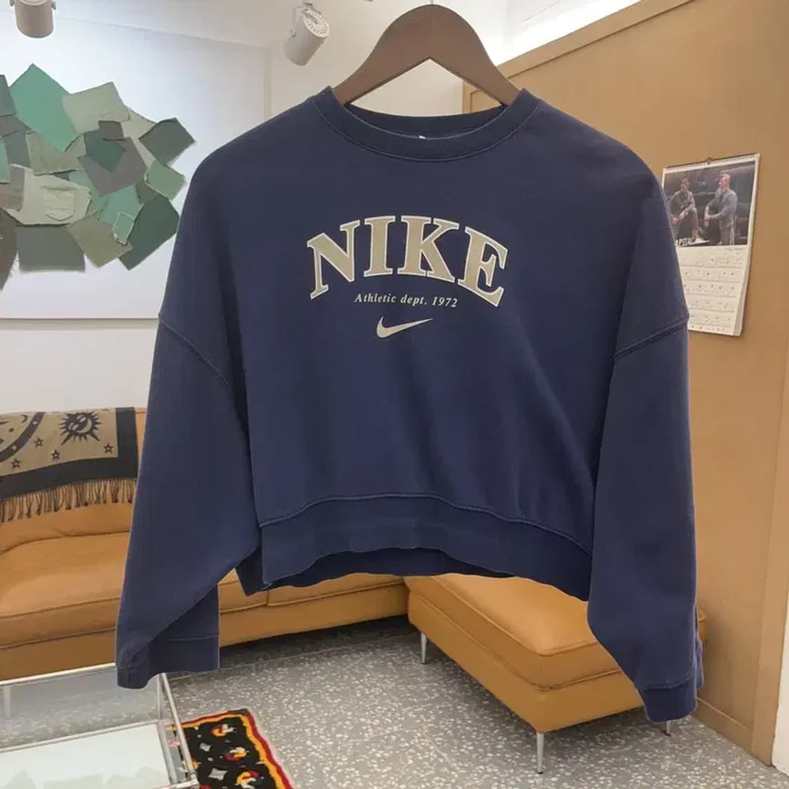 나이키 올드스쿨 빅로고 크롭 약기모 맨투맨 M C08417 상품이미지3