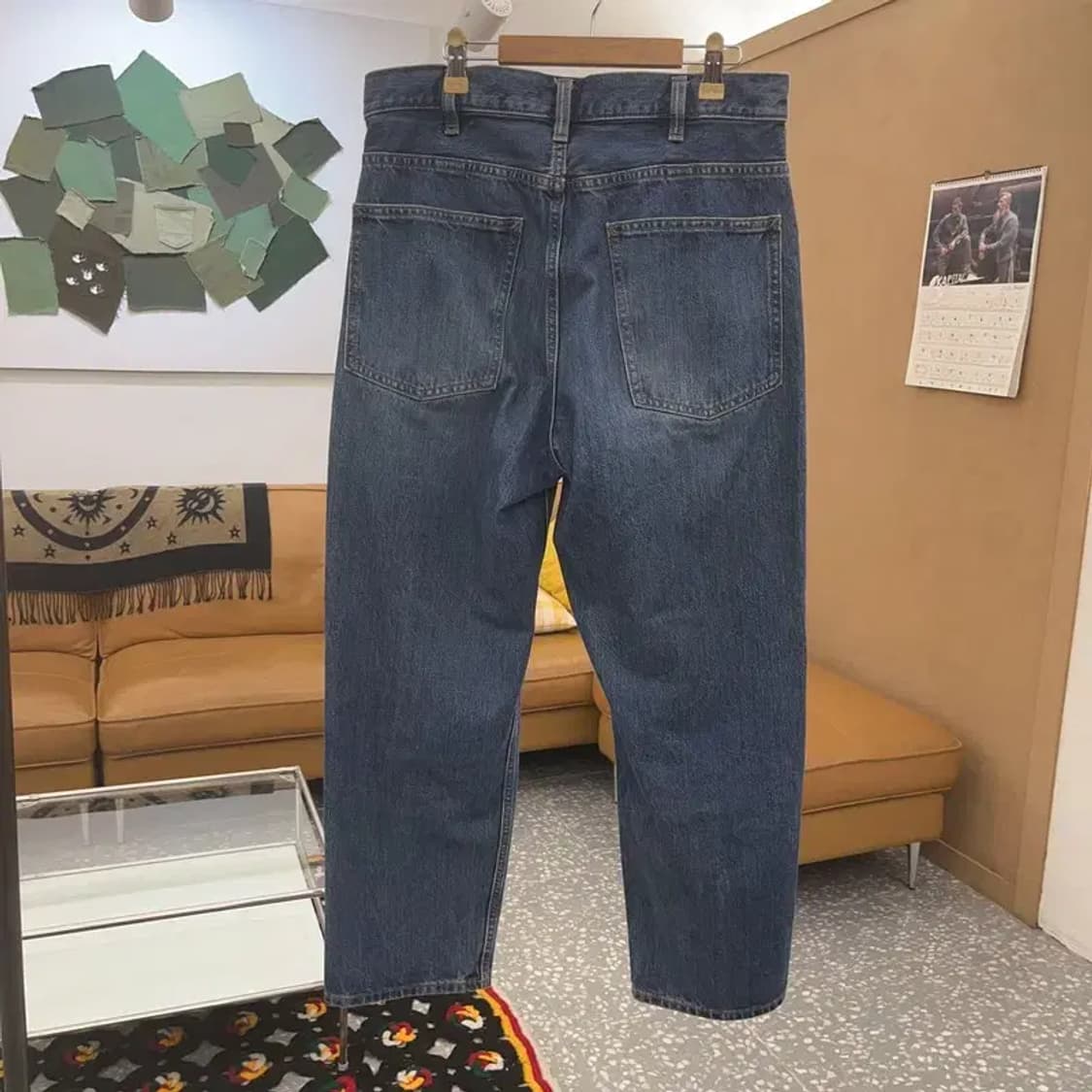 유니클로 U 르메르 모던 캐주얼 진청 데님팬츠 30인치 C08420 상품이미지4