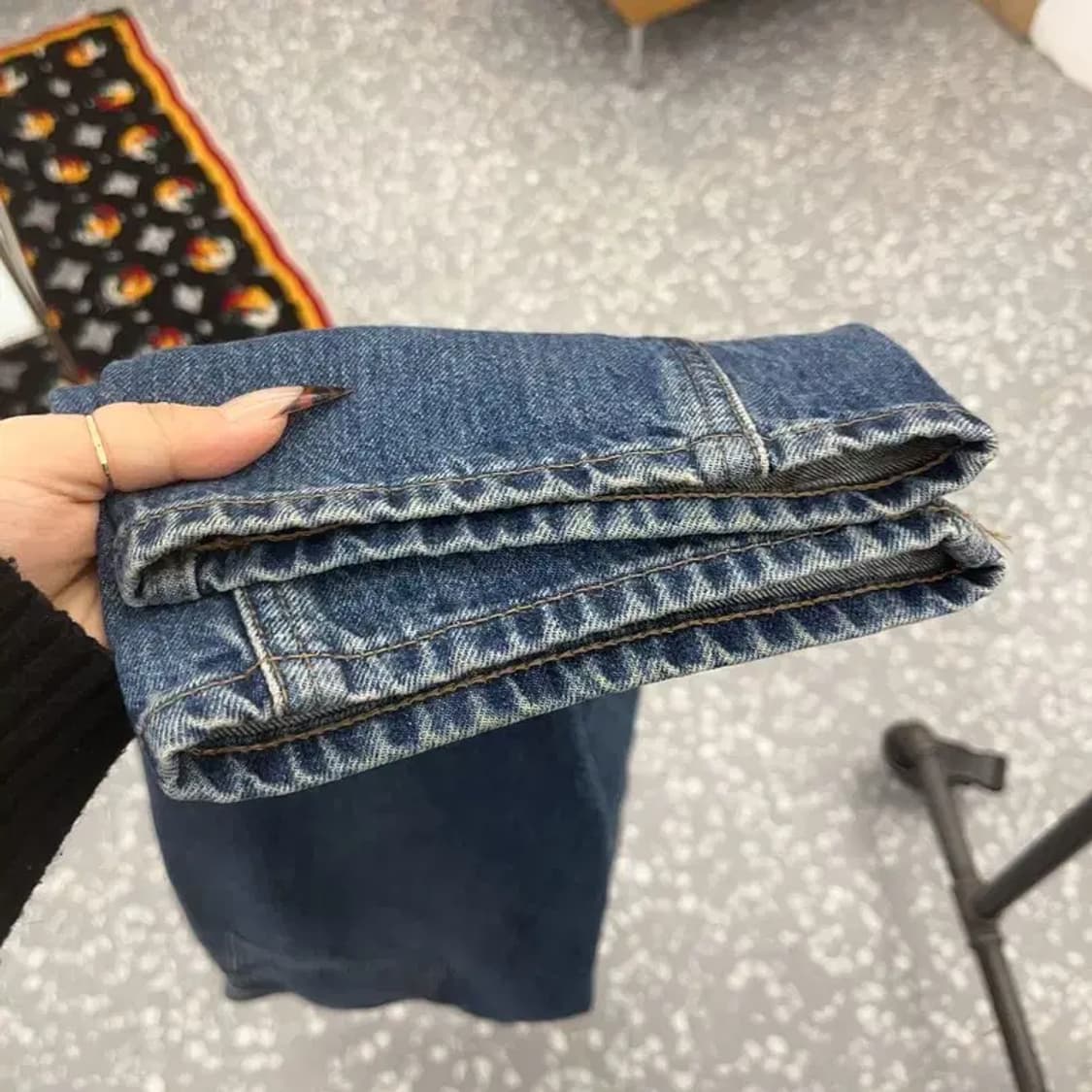 유니클로 U 르메르 모던 캐주얼 진청 데님팬츠 30인치 C08420 상품이미지6