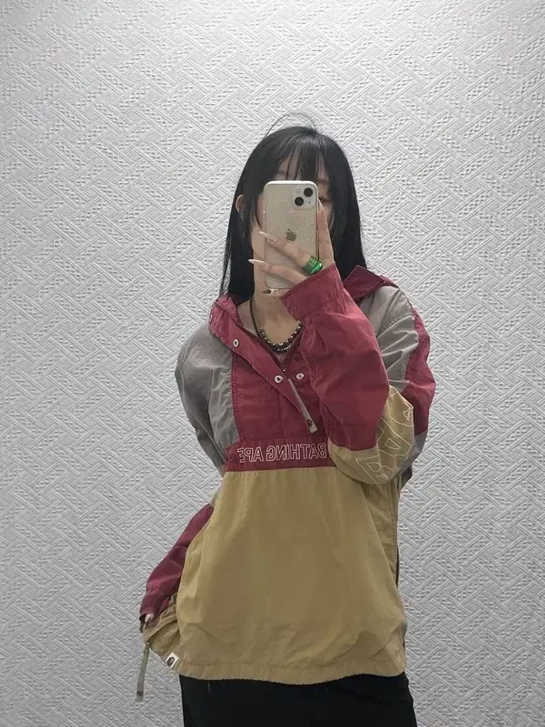 베이프 AAPE 올드스쿨 아이언맨 바람막이 아노락 M C08414 상품이미지1