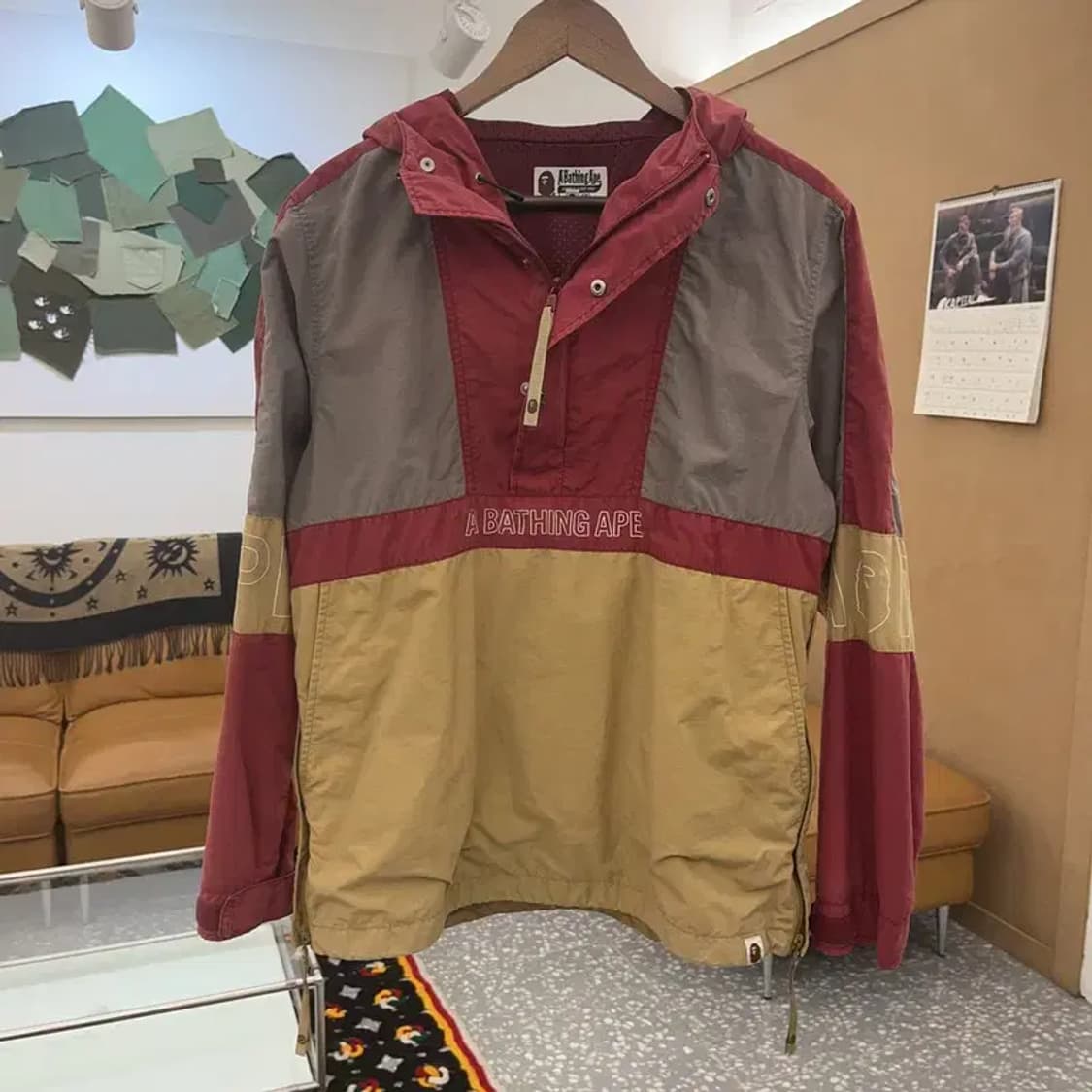 베이프 AAPE 올드스쿨 아이언맨 바람막이 아노락 M C08414 상품이미지3