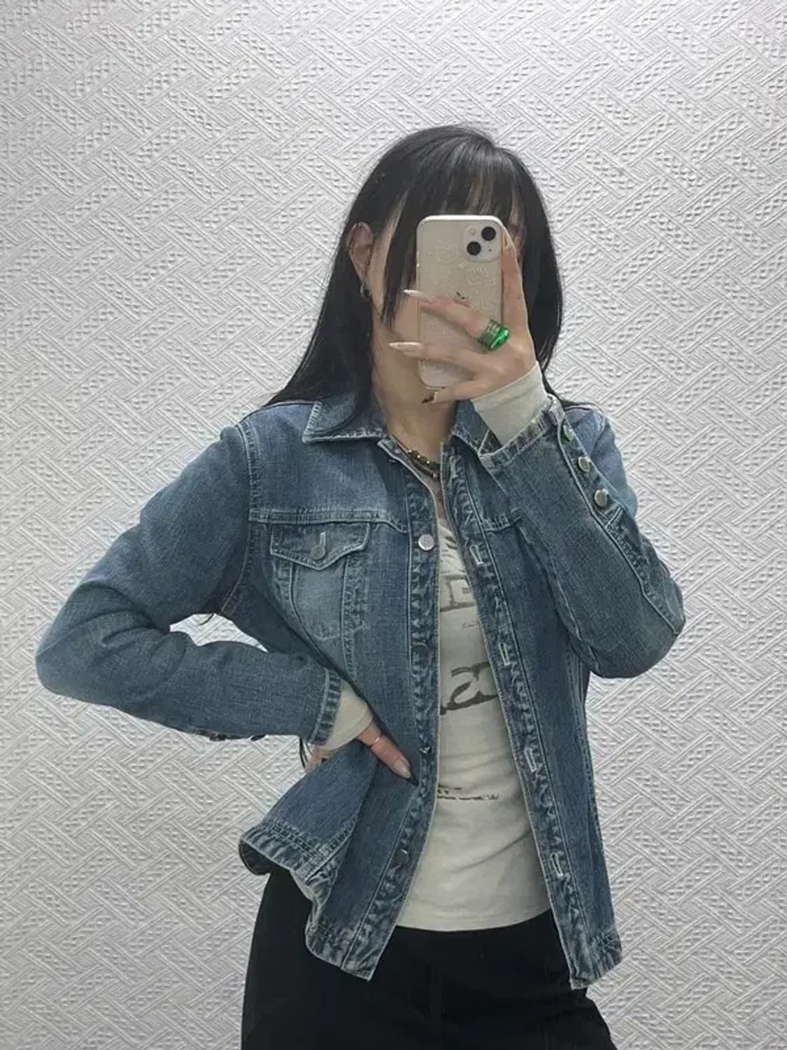 리 LEE 올드스쿨 빈티지 워싱 진청 데님자켓 100 C08401 상품이미지1