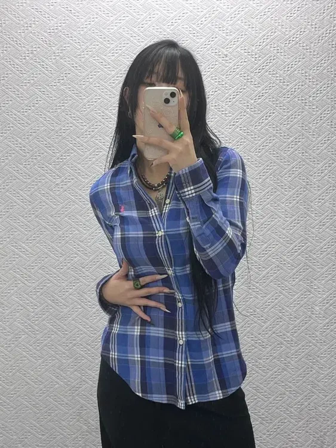 폴로 랄프로렌 빈티지 컨트리 핑크포니 체크 셔츠 2 C08411 상품이미지1