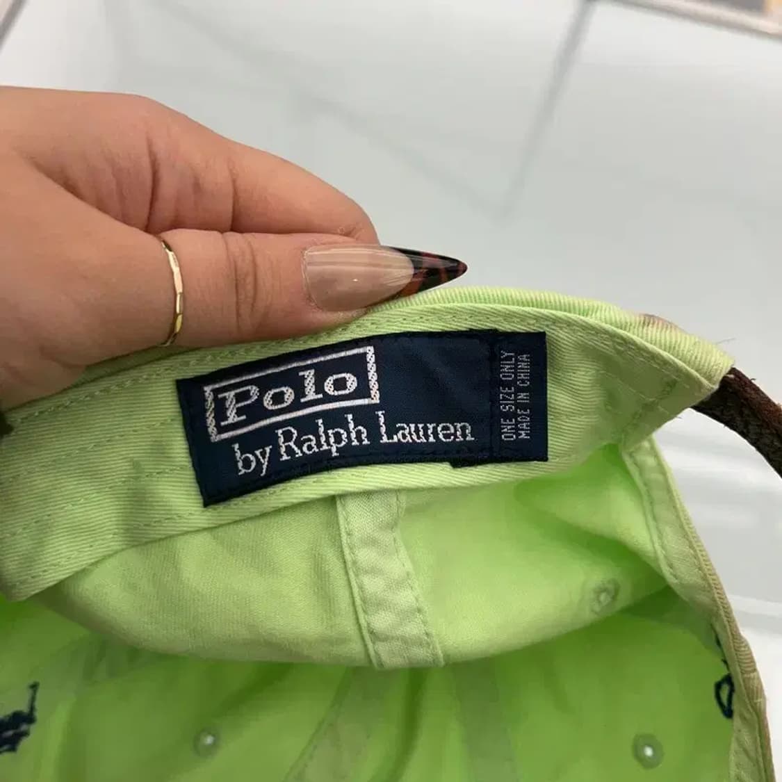 폴로 랄프로렌 캐주얼 피스타치오 그린 볼캡 C08434 상품이미지5