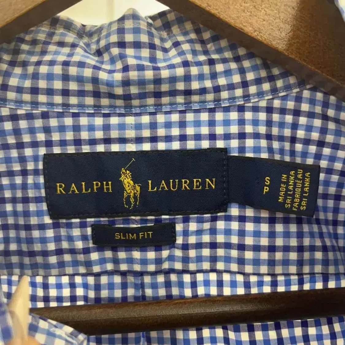 폴로 랄프로렌 컨트리 레트로 블루 체크 셔츠 S C08406 상품이미지5