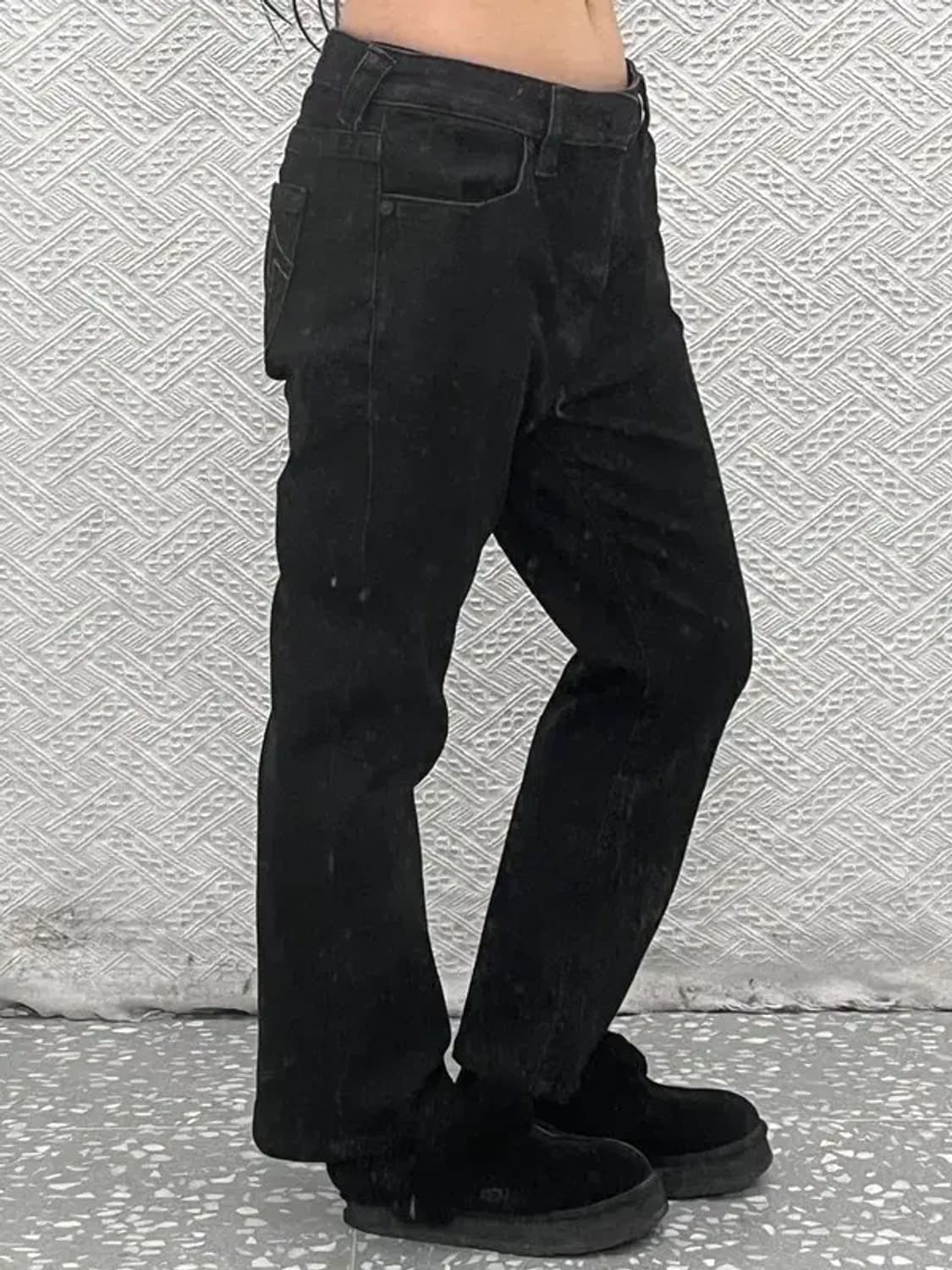 트루릴리전 빈티지 모던락시크 흑청 데님팬츠 32인치 C08422 상품이미지2