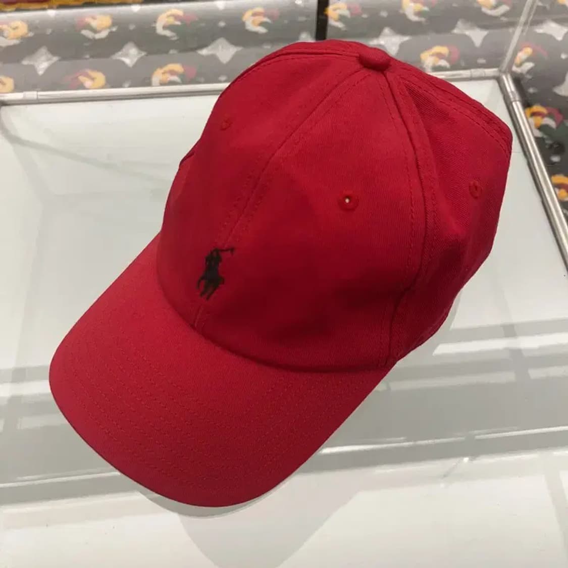 폴로 랄프로렌 빈티지 레트로 비비드레드 볼캡 C08436 상품이미지3