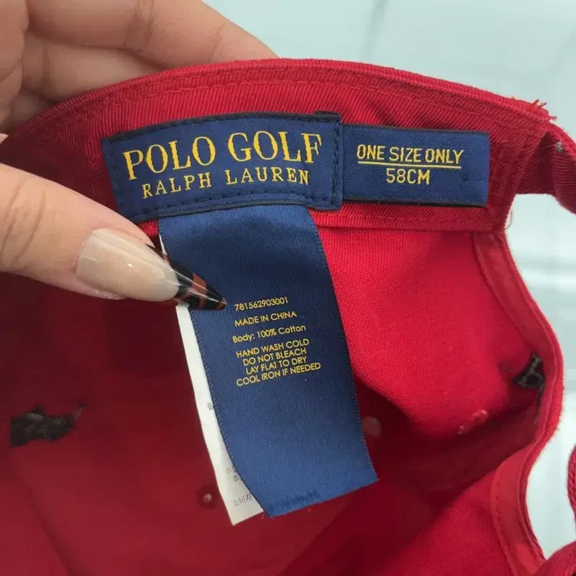 폴로 랄프로렌 빈티지 레트로 비비드레드 볼캡 C08436 상품이미지4