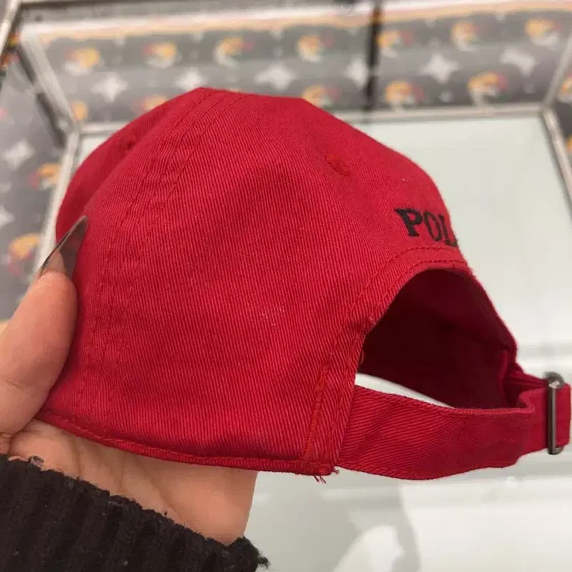 폴로 랄프로렌 빈티지 레트로 비비드레드 볼캡 C08436 상품이미지5