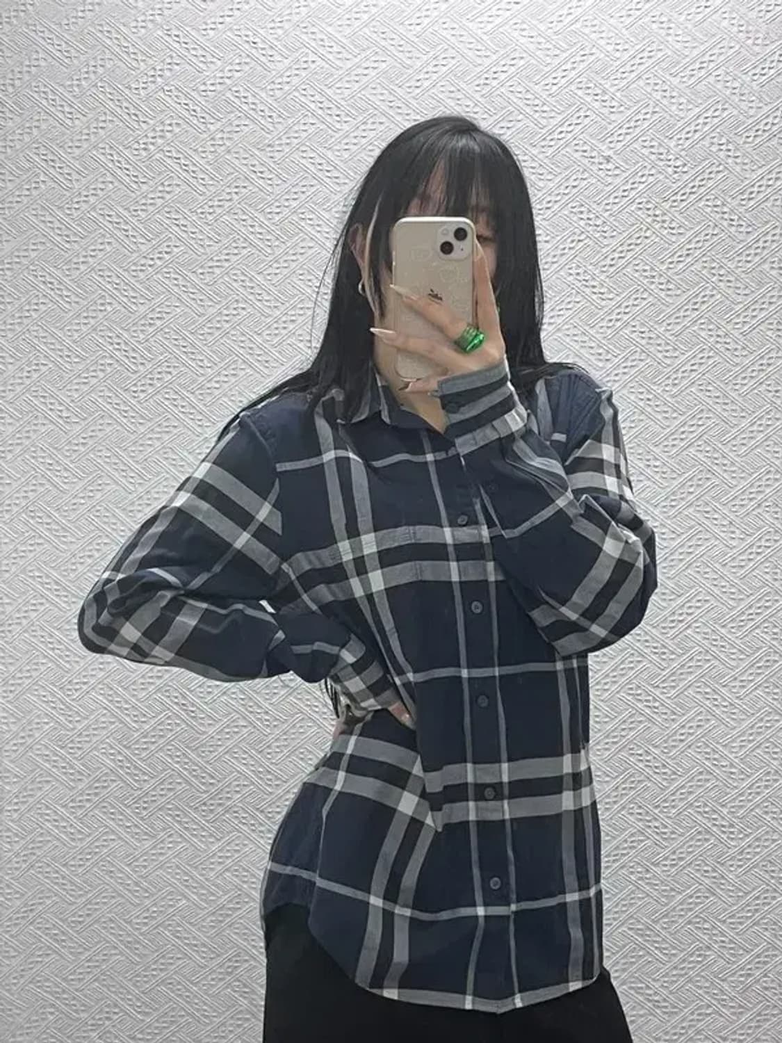 버버리 정품 컨트리 캐주얼 플란넬 체크 셔츠 M C08409 상품이미지2