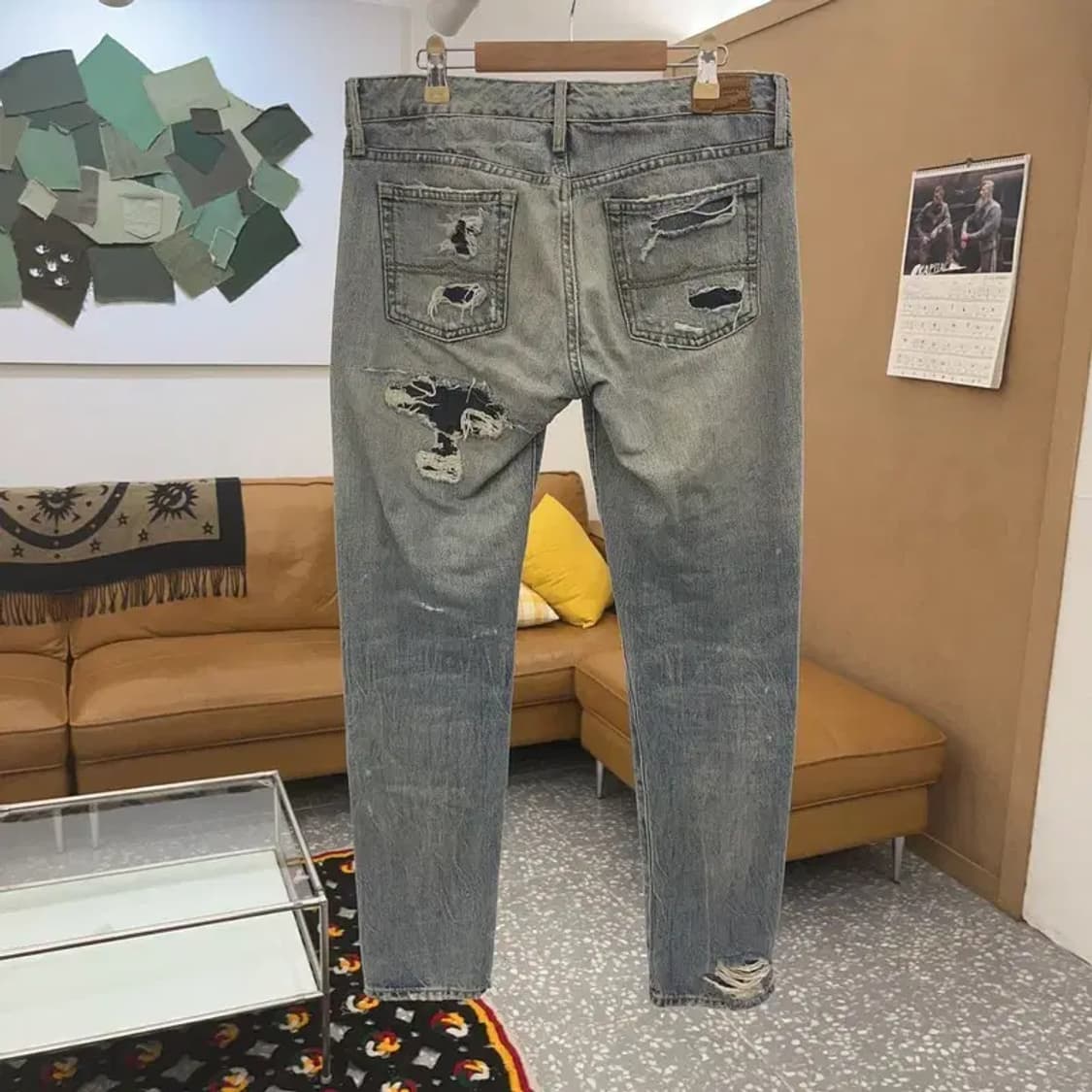 데님 앤 서플라이 그런지 디스트로이드 데님팬츠 27인치 C08427 상품이미지4