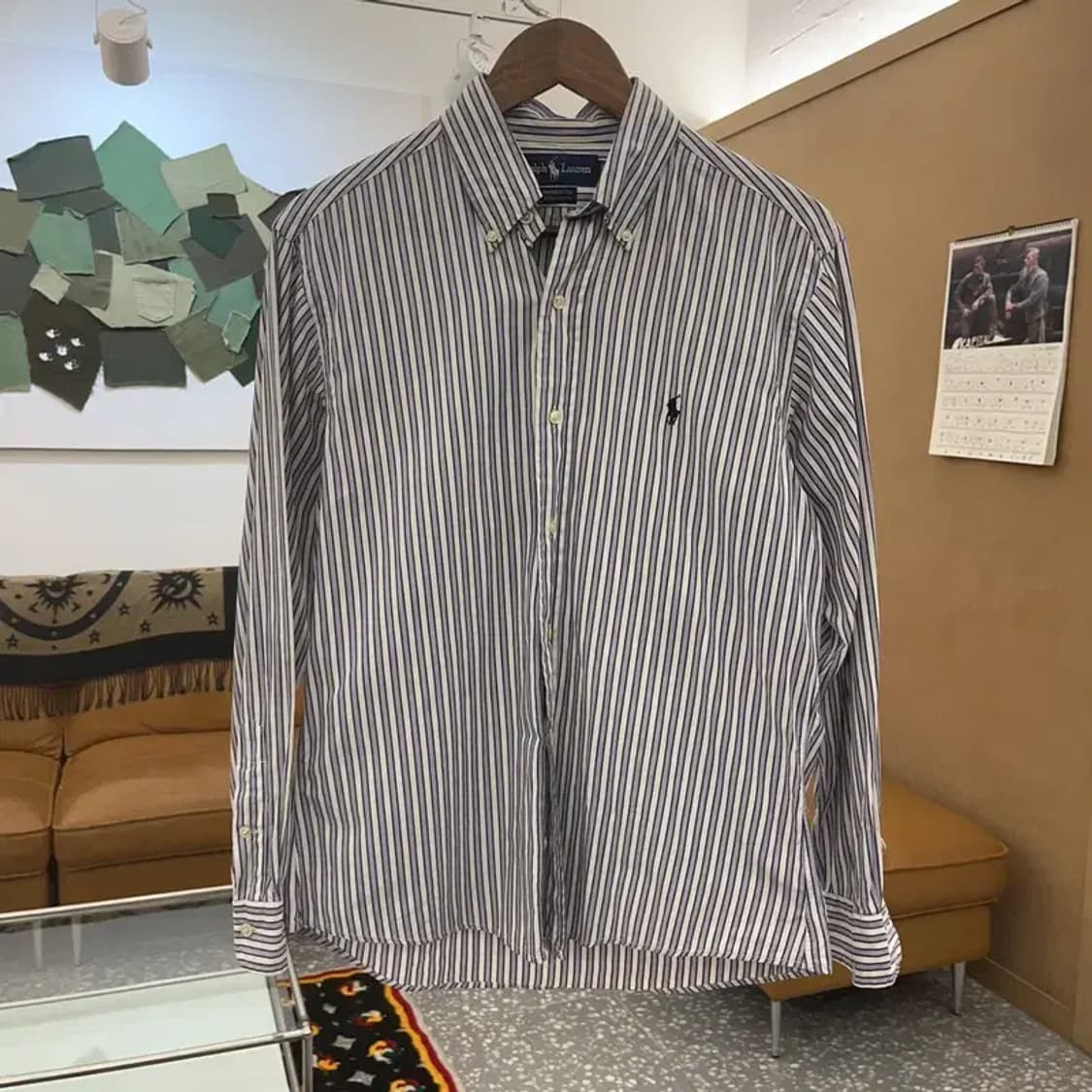 폴로 랄프로렌 YARMOUTH 캐주얼 스트라이프 셔츠 100 C08405 상품이미지3