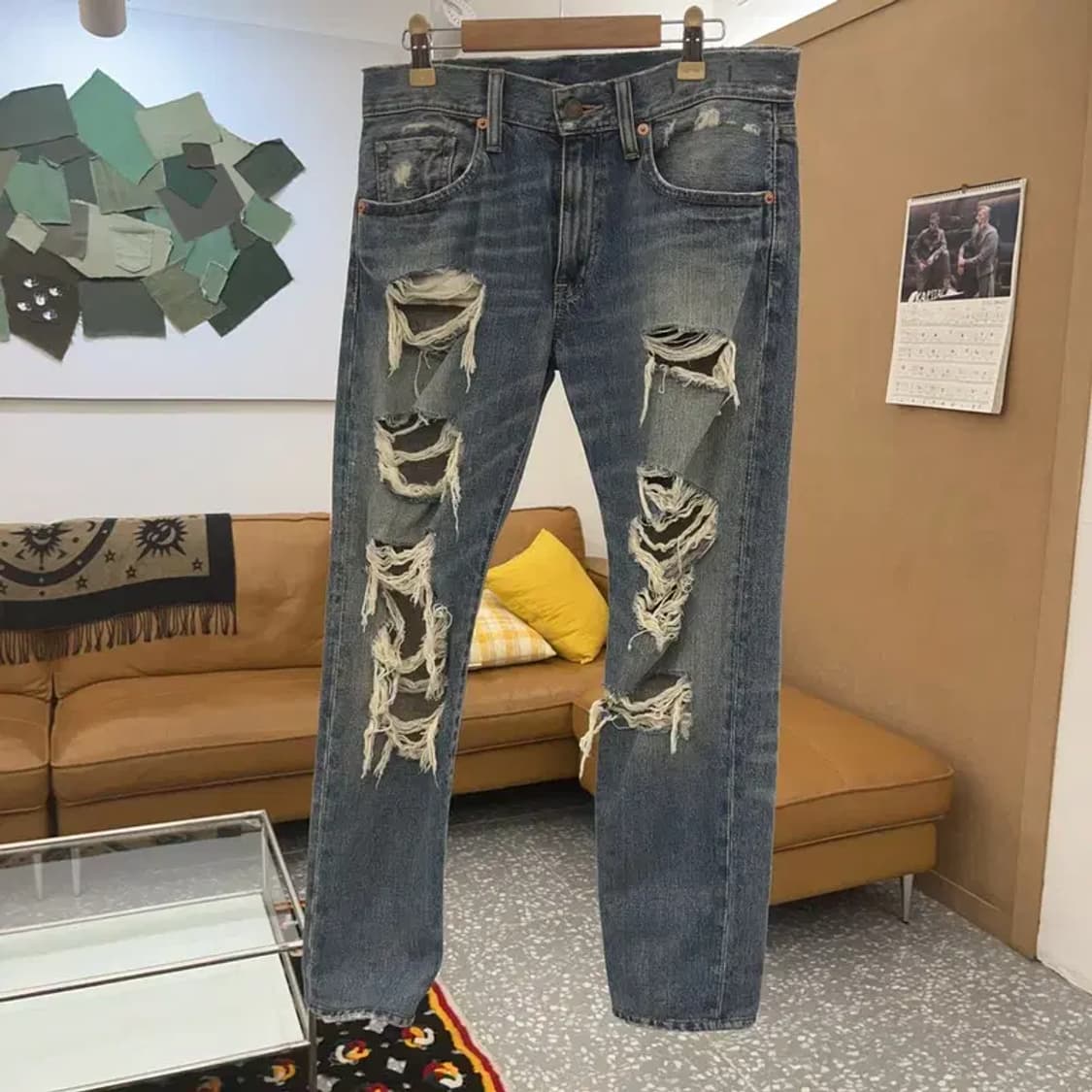 데님 앤 서플라이 빈티지 데미지 디스트로이드 데님팬츠 C08430 상품이미지1