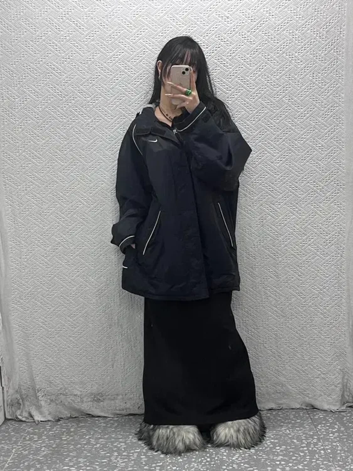 나이키 재팬 올드스쿨 오버핏 양털 돕바 점퍼 자켓 XL C08442 상품이미지2