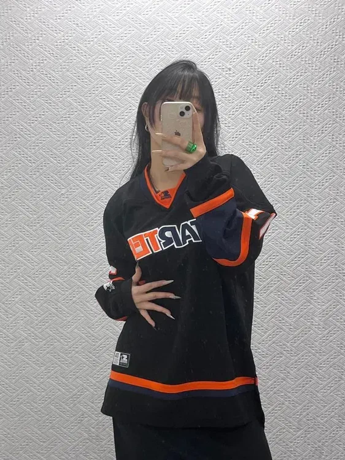 스타터 올드스쿨 팀져지 오버핏 스포티 롱슬리브 L C08455 상품이미지1