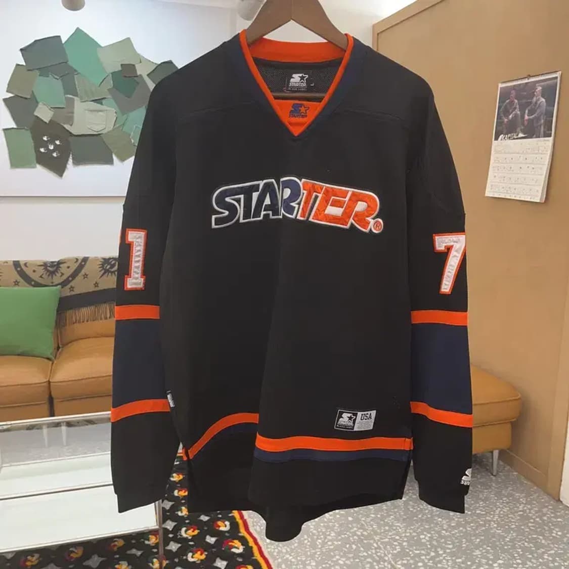 스타터 올드스쿨 팀져지 오버핏 스포티 롱슬리브 L C08455 상품이미지3