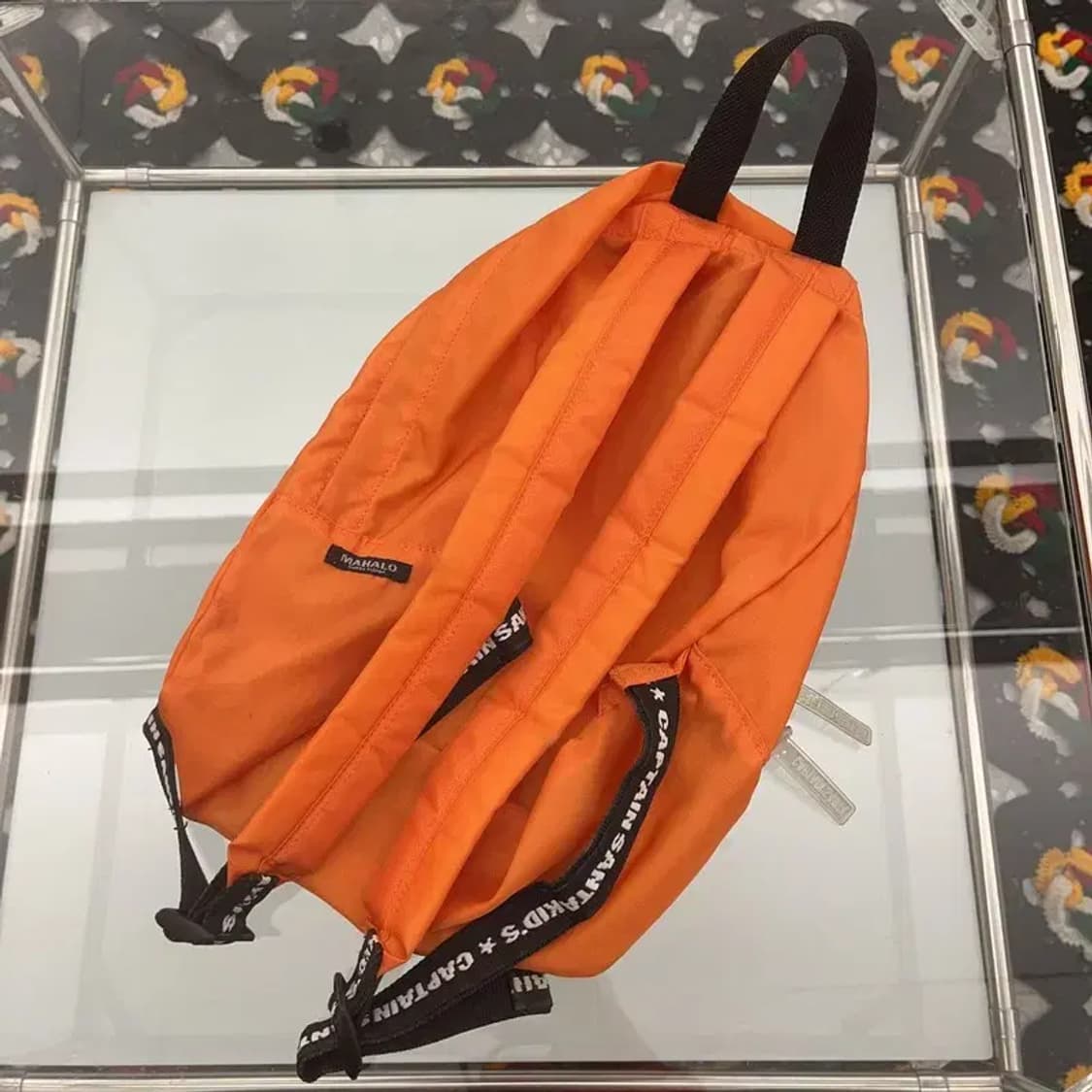 캡틴 산타 Y2K 올드스쿨 오렌지 프린팅 백팩 C08472 상품이미지4