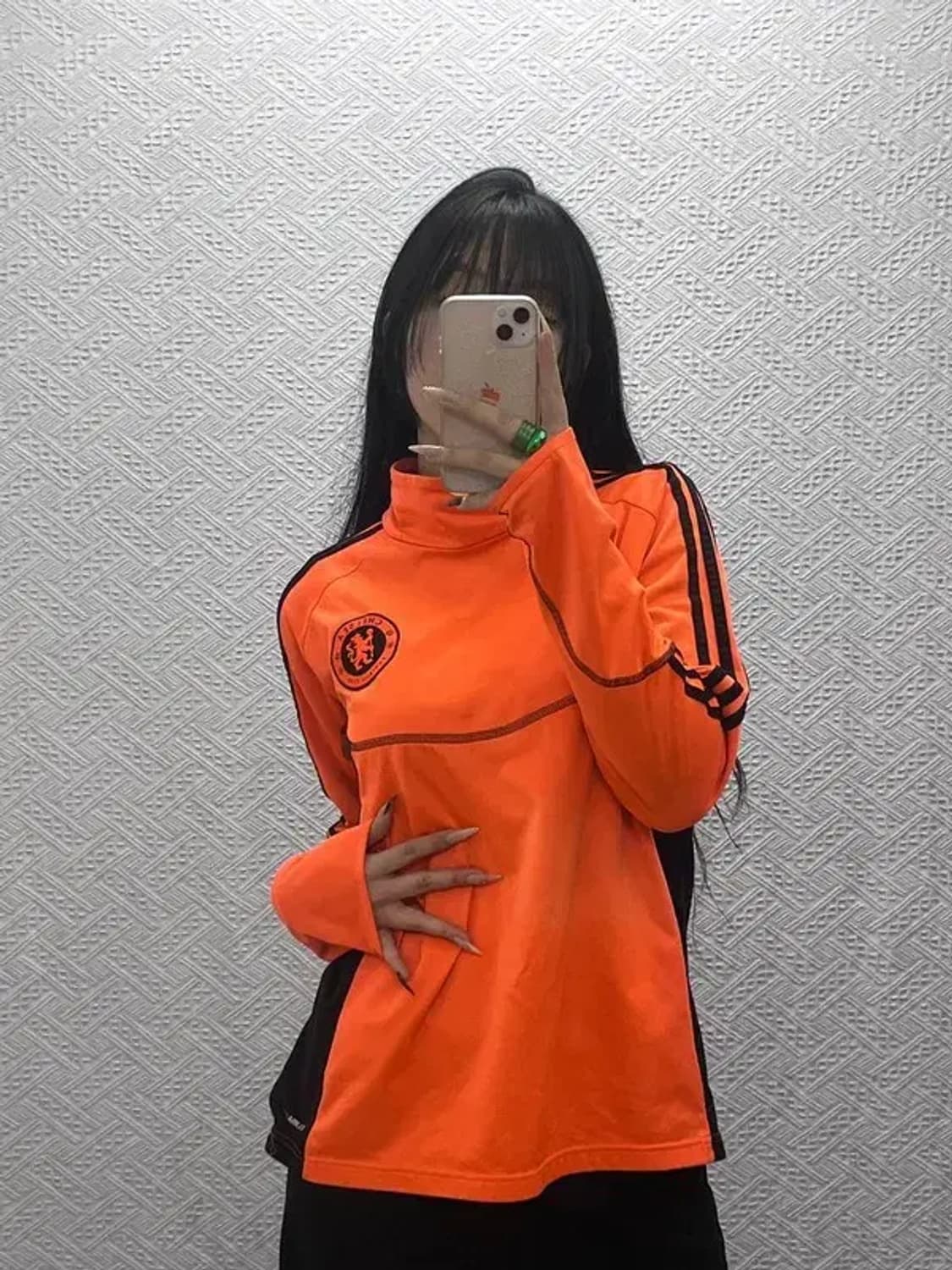 아디다스 첼시 챔스 축구 오렌지 약기모 져지 롱슬리브 100 C08456 상품이미지2