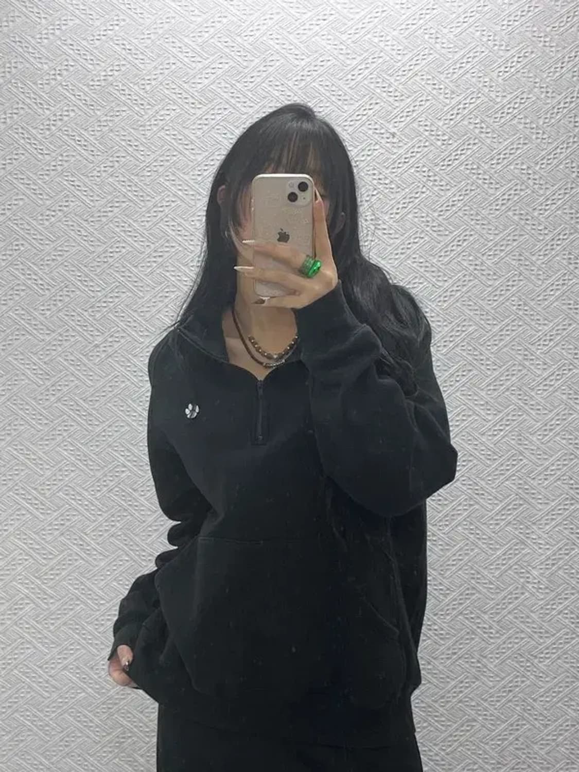 디스이즈네버댓 약기모 반집업 키치 자수패치 맨투맨 M C08461 상품이미지2