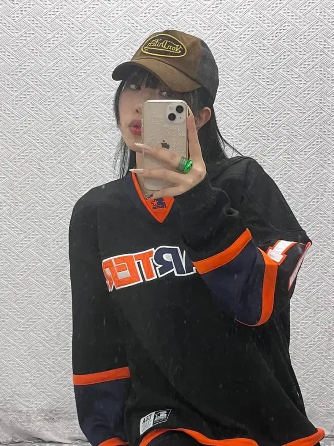 본 더치 캐주얼 Y2K 빅로고패치 브라운 볼캡 C08477 상품이미지1