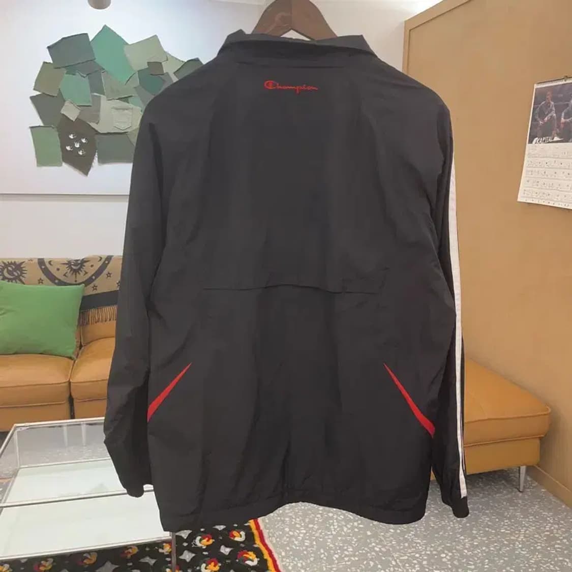 챔피온 레트로 빈티지 배색 고프코어 바람막이 자켓 XL C08451 상품이미지4