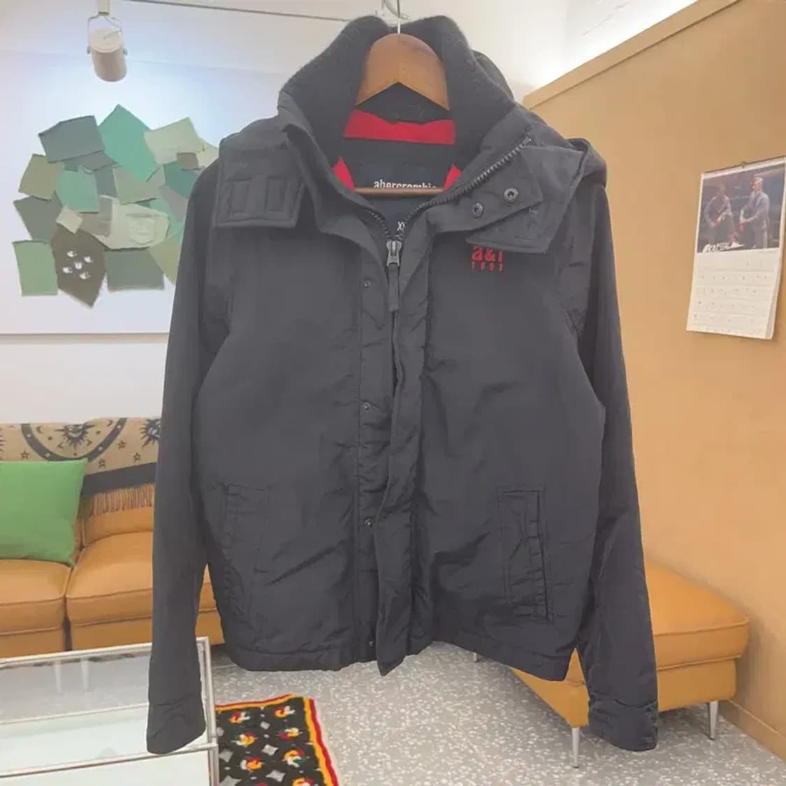 아베크롬비 Y2K 레트로 숄카라 바람막이 자켓 XL C08454 상품이미지3