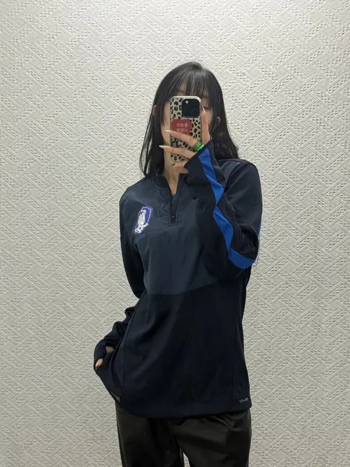 나이키 드라이핏 대한민국 축구 국대 반집업 롱슬리브 L C08482 상품이미지1