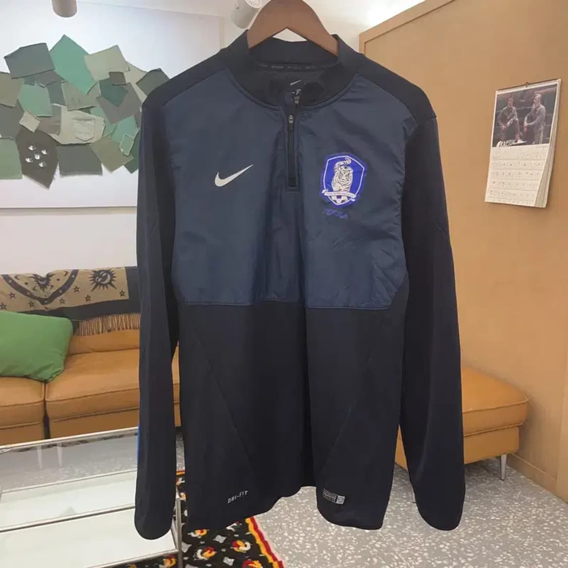 나이키 드라이핏 대한민국 축구 국대 반집업 롱슬리브 L C08482 상품이미지3