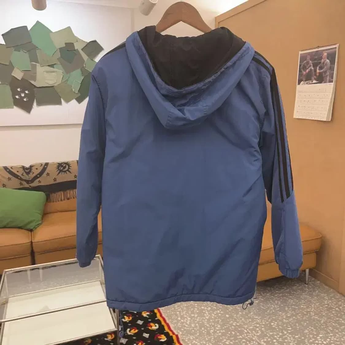 아디다스 레트로 다크블루 리버시블 바람막이 자켓 100 C08484 상품이미지4