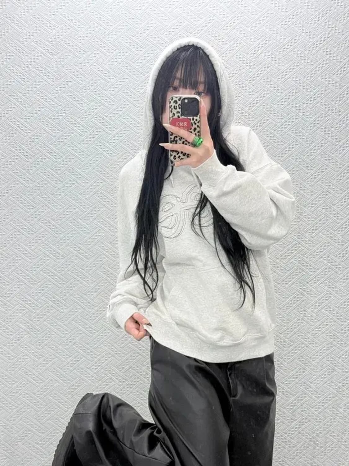 리 LEE 키치 체인 트위치 로고 후드티 M C08497 상품이미지2