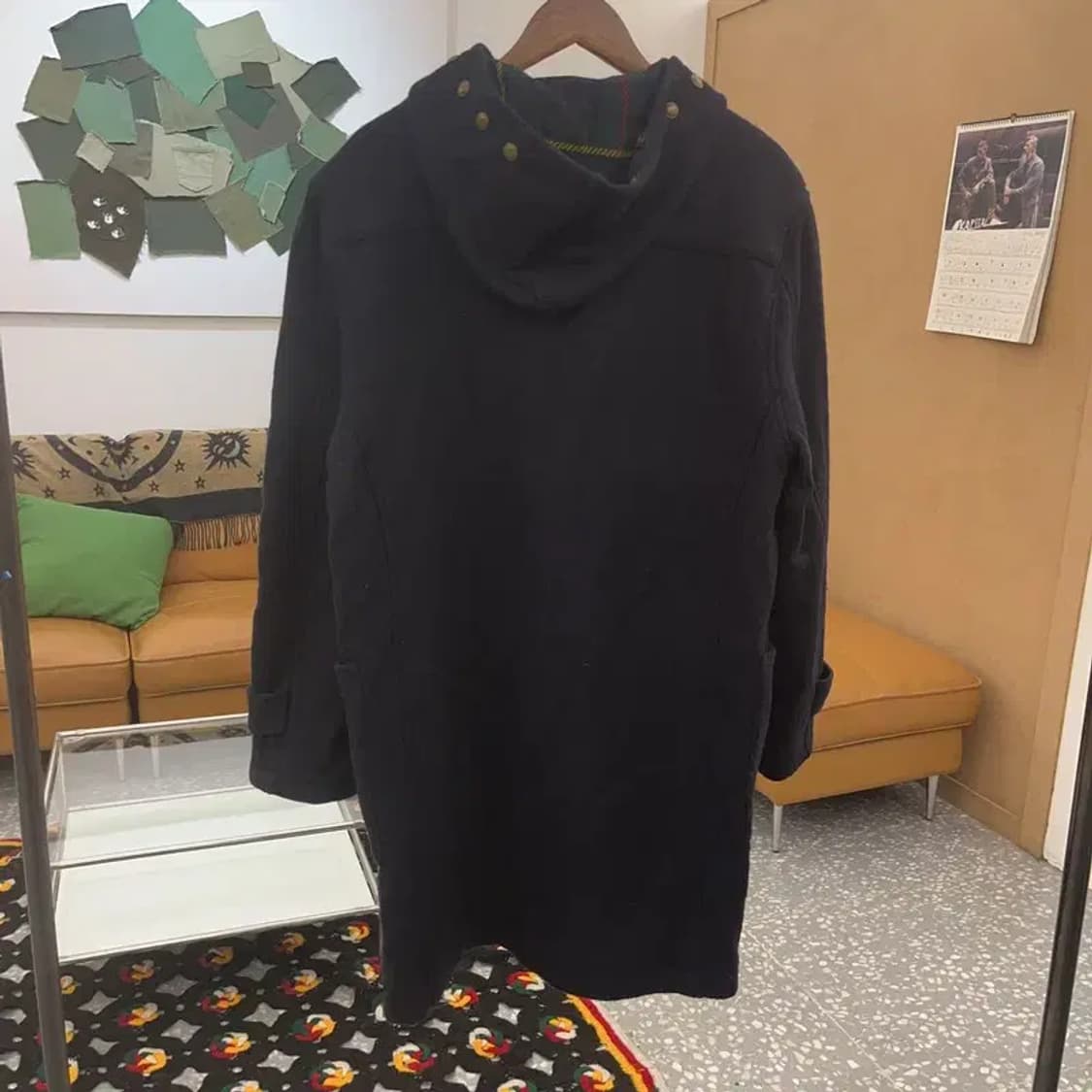 폴로 랄프로렌 폭닥 캐주얼 모직 더플 떡볶이 코트 M C08498 상품이미지4