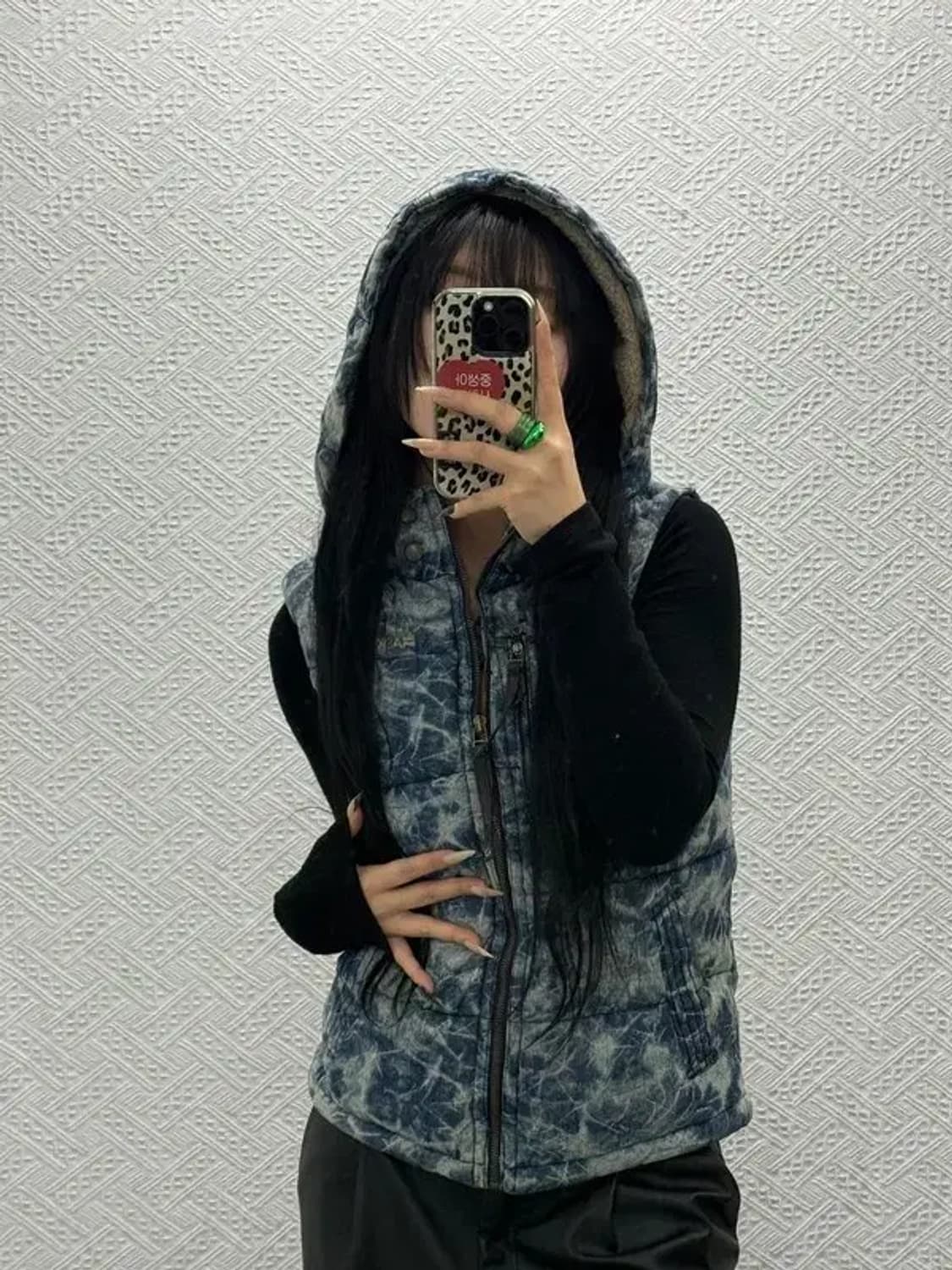 ASK 그런지 아메카지 타이다이 워싱 패딩 조끼 S C08503 상품이미지2