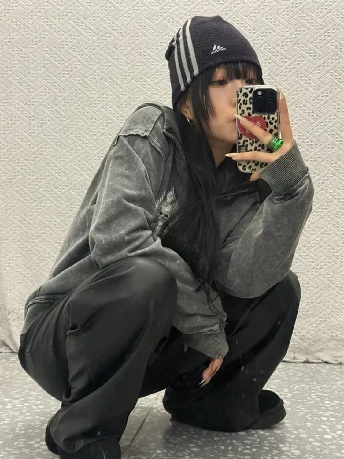 아디다스 스트릿 힙합 캐주얼 삼선 비니 C08514 상품이미지1