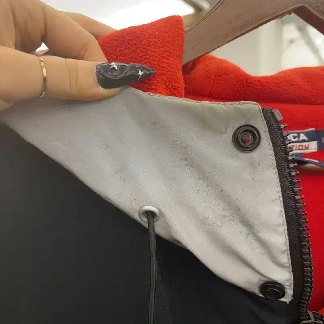 노티카 올드스쿨 캐주얼 오버핏 기모 후드 자켓 L C08488 상품이미지9