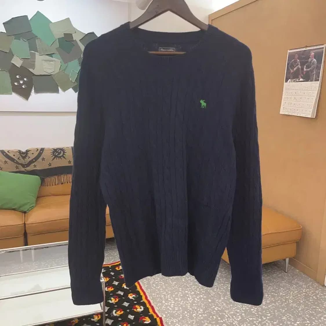 아베크롬비 빈티지 모던 캐주얼 꽈배기 니트 S C08495 상품이미지3