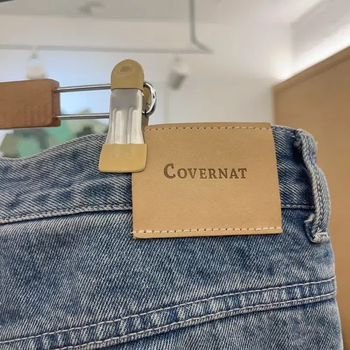 커버낫 모던 빈티지 캐주얼 와이드 연청 데님팬츠 XL C08508 상품이미지5