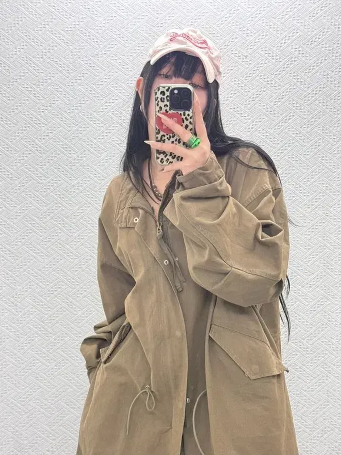 아베크롬비 Y2K 키치 레터링 딸기우유 볼캡 C08511 상품이미지2